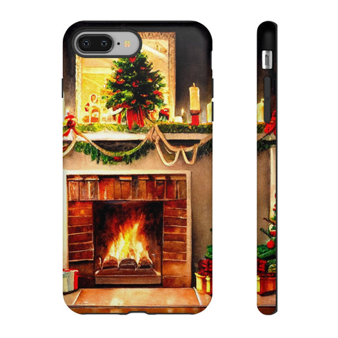 Warm Chirstmas Hearth - Impact Resistant Phone Case iPhone 8 Plus Matte